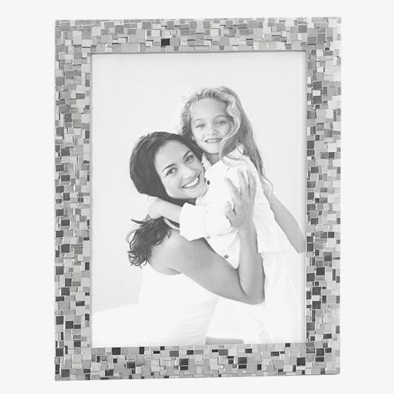 Silver Plated 5X7 Mosaic Photo Frame 275461