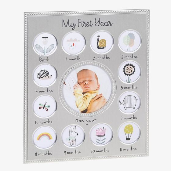 Baby 'My First Year' Beaded Photo Frame 202160