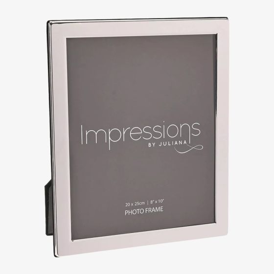 Impressions Silver Plated Flat Edge 8x10 Inch Photo Frame 3621S