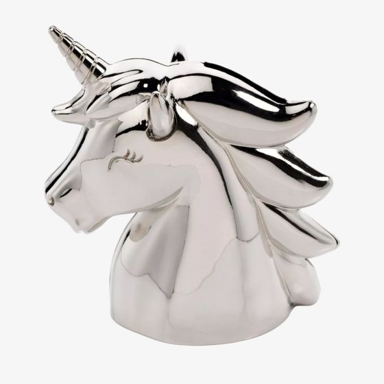 Bambino Silver Unicorn Money Box BM229