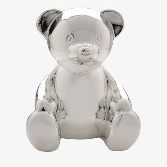 Bambino Silver Teddy Bear Money Box CG361