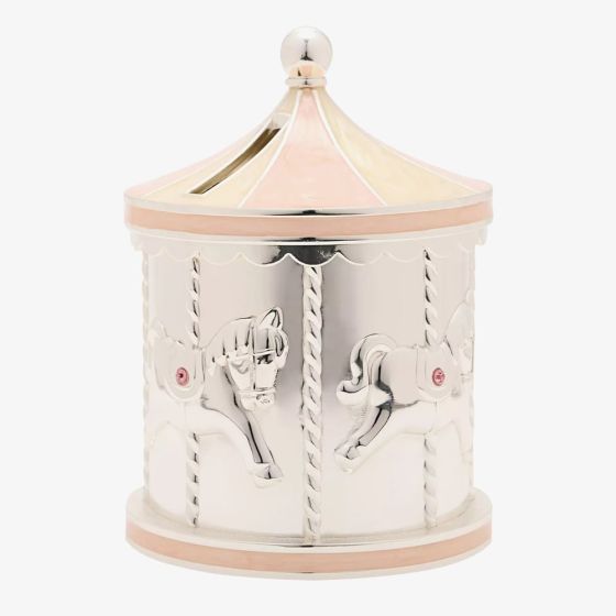 Bambino Pink Carousel Money Box Accessory CG1920P