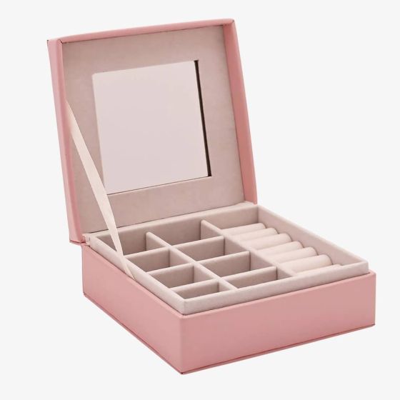 Sophia Pink Round Jewellery Box SP3341S
