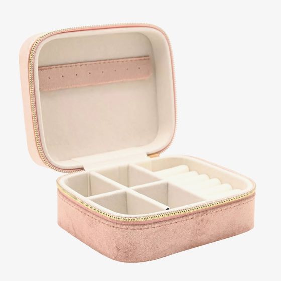 Sophia Blush Classic Velvet Jewellery Box SP3520