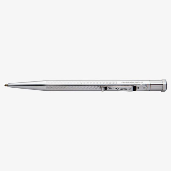Yard O Led Diplomat Barley Sterling Silver Hexagon Ballpoint Pen 940702