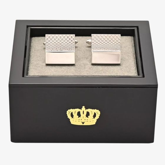 Harvey Makin Criss Cross Square Cufflinks HM2384