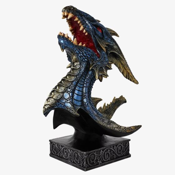 Mystic Legends Blue Dragons Head Bust Ornament 69556