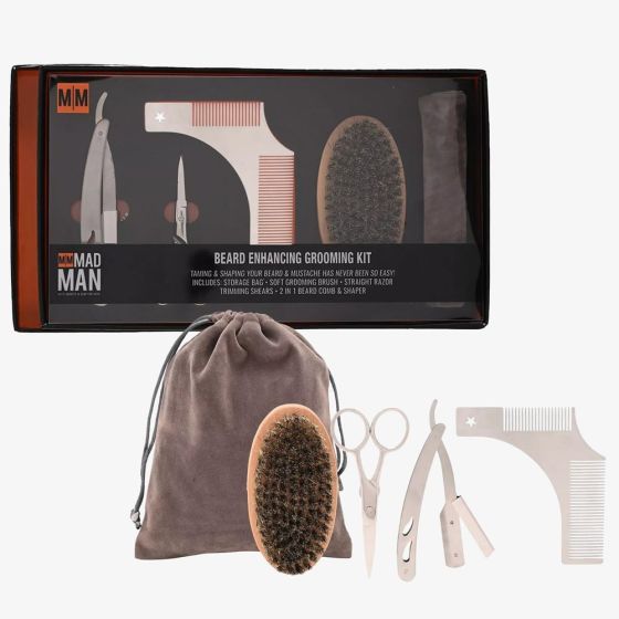 Mad Man Beard Care Grooming Kit Gift Set HM2194