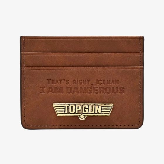 Top Gun Brown Card Holder Wallet PM213