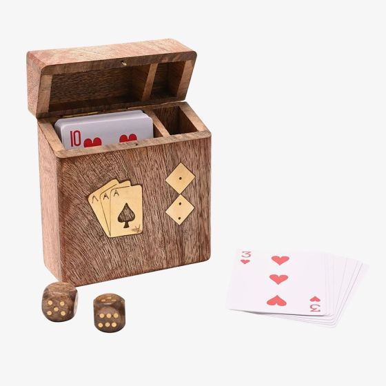 Harvey Makin Wooden Playing Card Box Gift Set HM1997