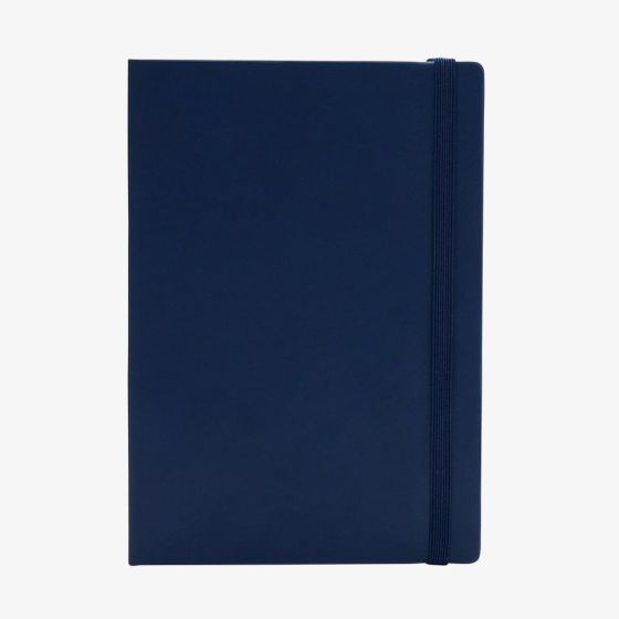 Navy Blue Faux Leather Notebook NON1092