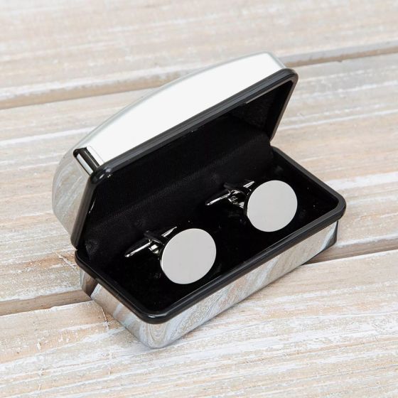 Harvey Makin Oval Cufflinks In Engraveable Box CL284