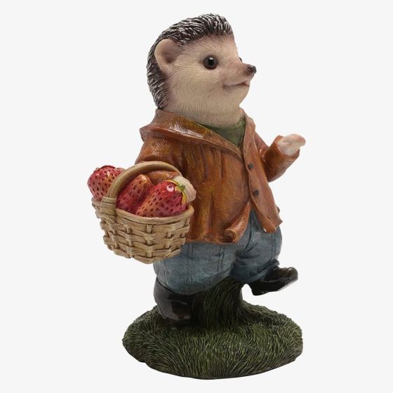Country Living Hedgehog With Basket Figurine CL527