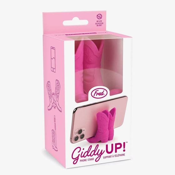 Fred Pink Cowboy Boot Phone Stand 5317301