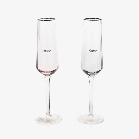 Amore Set Of 2 Always & Forever Flutes AM220