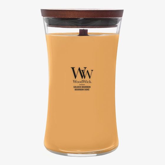 WoodWick Golden Bourbon Large Hourglass Candle 2654084E