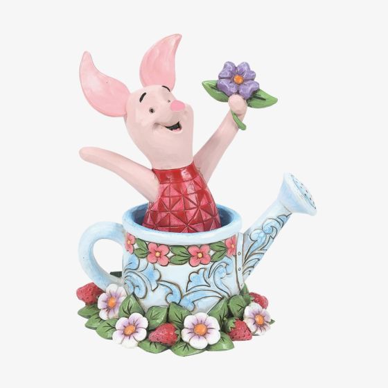 Disney Traditions Piglet In A Watering Can Figurine 6014320