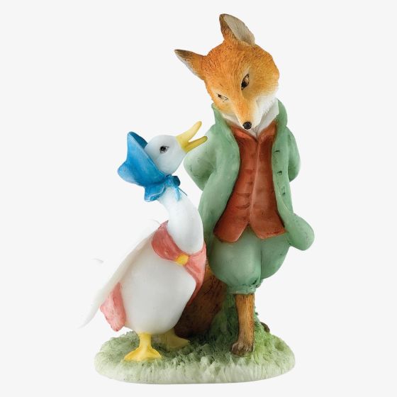 Peter Rabbit Jemima And The Foxy Whiskered Gentleman Figurine A27676
