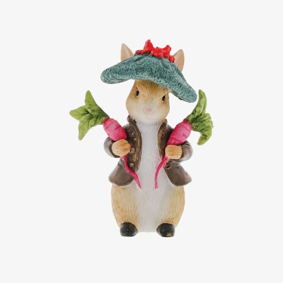 Peter Rabbit Benjamin Bunny Collecting Radishes Figurine A31857
