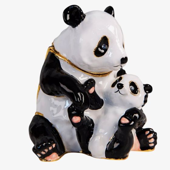 Treasured Trinkets Panda And Baby Trinket Box 15638