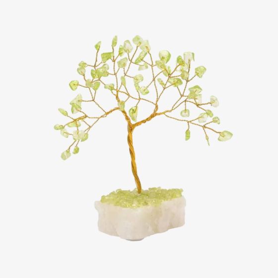 Miniature Peridot Gemstone Tree Ornament SP3311