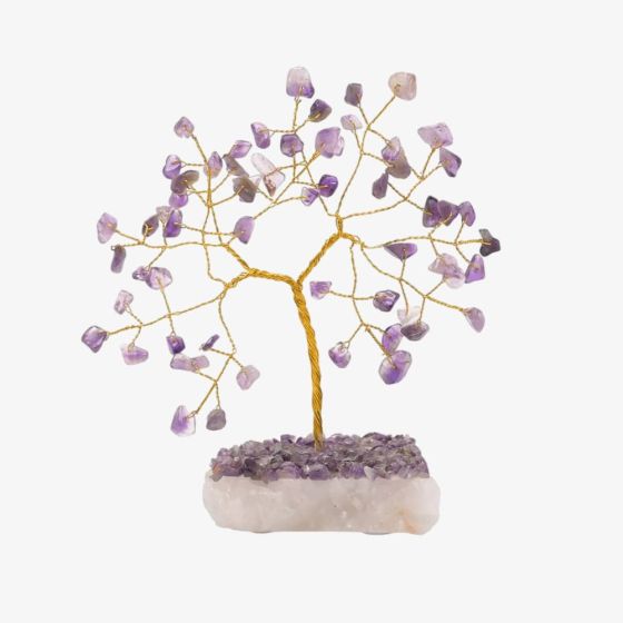 Small Amethyst Gemstone Tree Ornament SP3310
