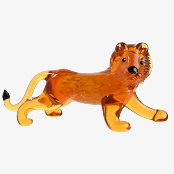 Miniature Glass Lion Figurine 69578