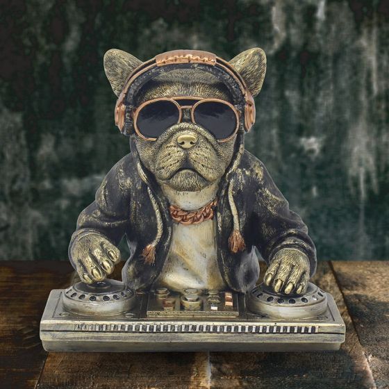 Animals With Attitude Frenchie Dj Ornament LP60505A