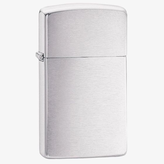 Zippo Slim Brushed Chrome Lighter 1600-000408