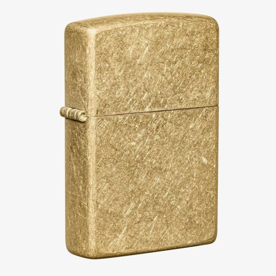 Zippo Tumbled Brass Lighter 49477