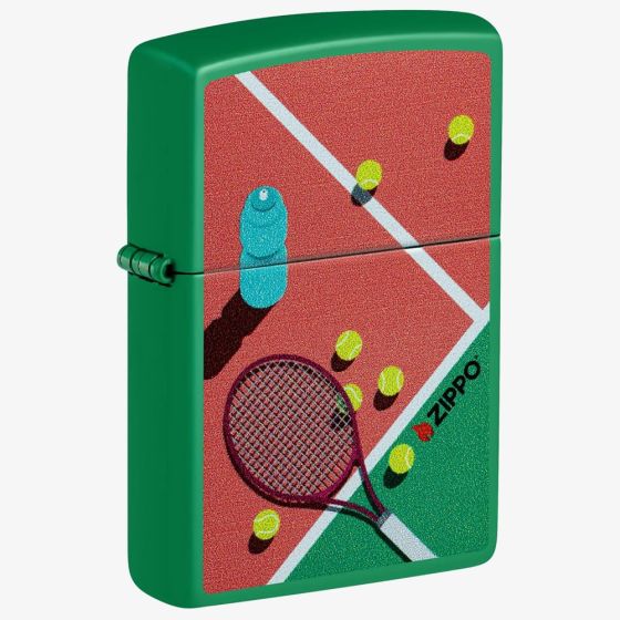 Zippo Matte Green Tennis Design Lighter 46627