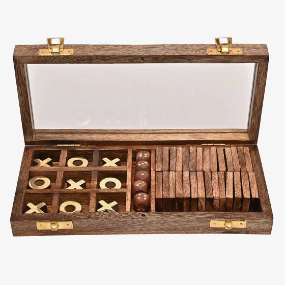 Harvey Makin Wooden Games Set Gift HM2495