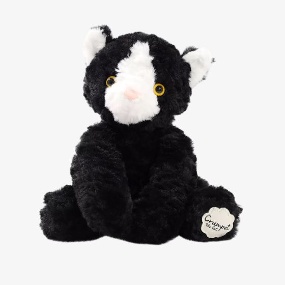 Crumpet The Cat Black & White Soft Toy SOF161