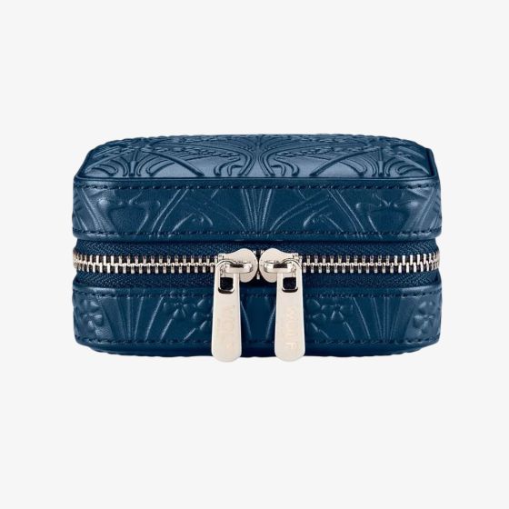 WOLF X Liberty Small Navy Jewellery Zip Case 381317
