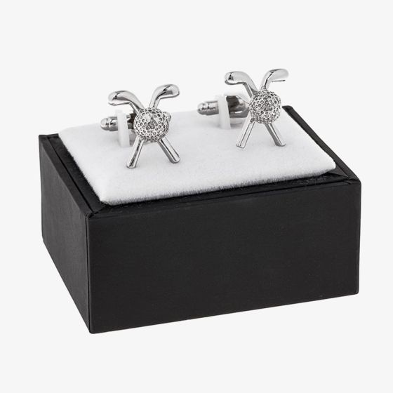 Equilibrium Silver Plated Golf Cufflinks 279764