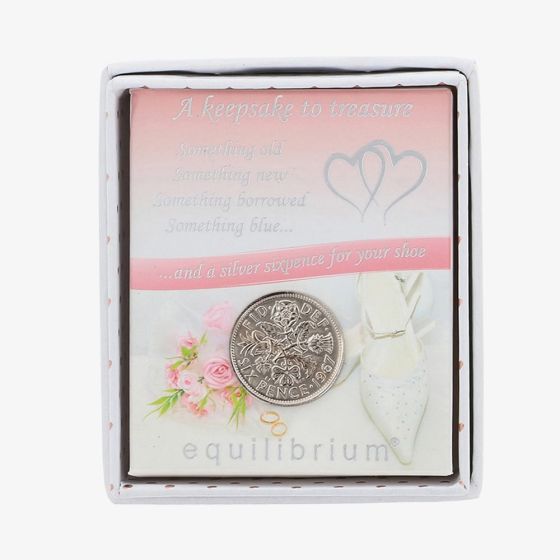 Equilibrium Lucky Sixpence Wedding Keepsake Gift 294835