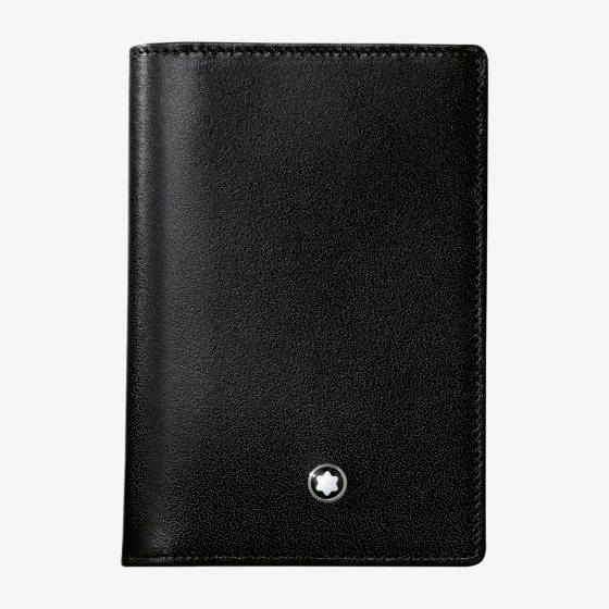 Montblanc Meisterstuck Black Leather Business Cardholder With Gusset 7167
