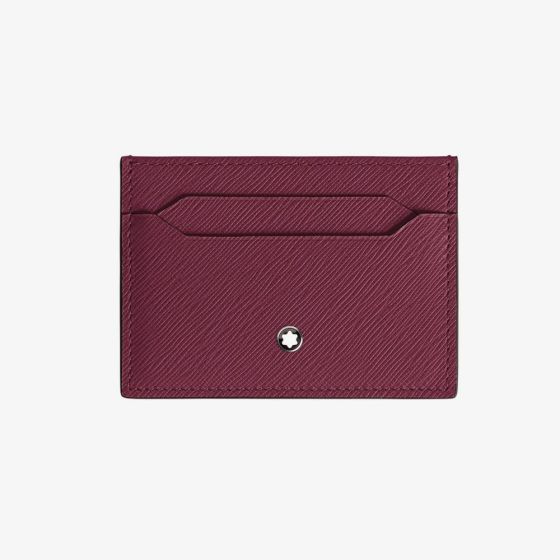Montblanc Sartorial Burgundy Red Card Holder MB199375