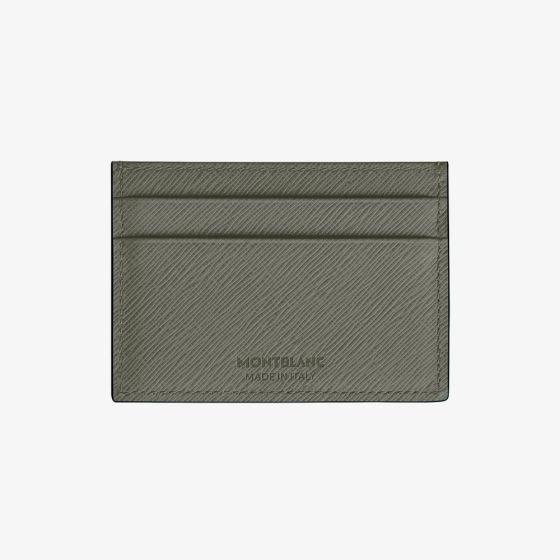 Montblanc Sartorial Grey Leather Card Holder Wallet 199376
