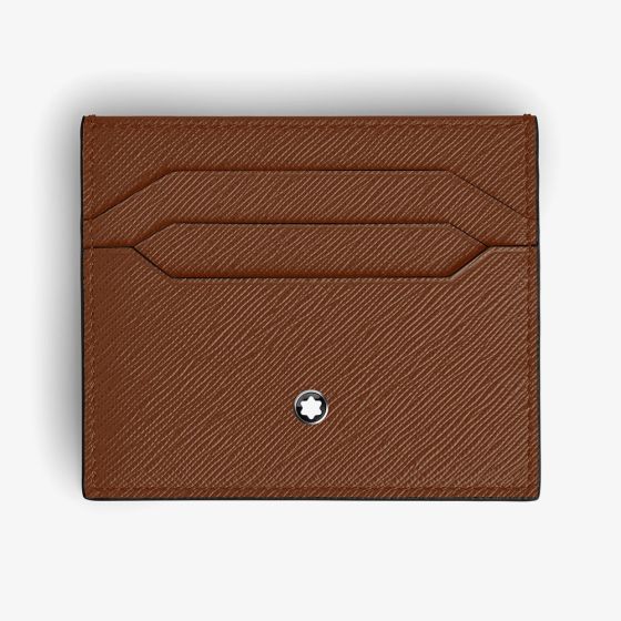 Montblanc Sartorial Fauve Leather 6CC Card Holder 220432