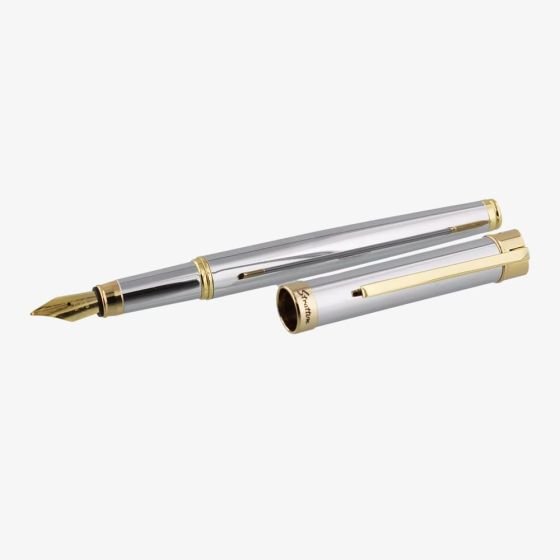 Stratton Silver & Gold Fountain Pen ST1018