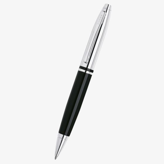 Cross Calais Chrome & Black Lacquer Ballpoint Pen AT0112-2