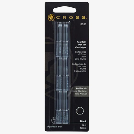 Cross Fountain Pen Black Ink Cartridge AT8921