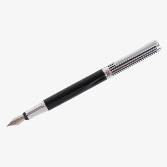 Black Lined Fountain Pen P-11