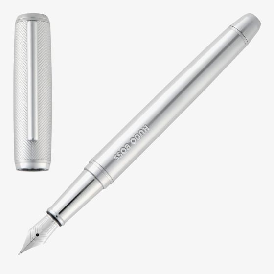 BOSS Pace Chrome Fountain Pen HSL5652B