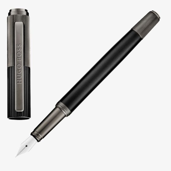 BOSS Striade Black Fountain Pen HSS6562A