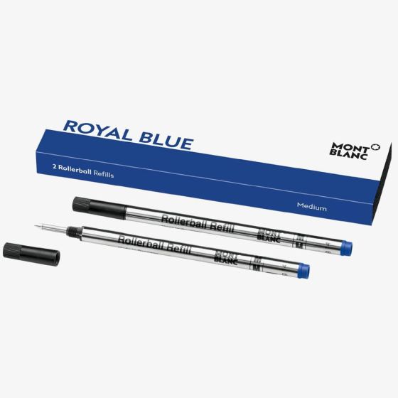 Montblanc 2 Rollerball Medium Royal Blue Refills 128233