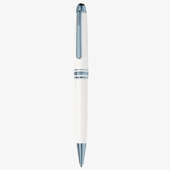 Montblanc Meisterstuck Glacier Classique White Ballpoint Pen 129401