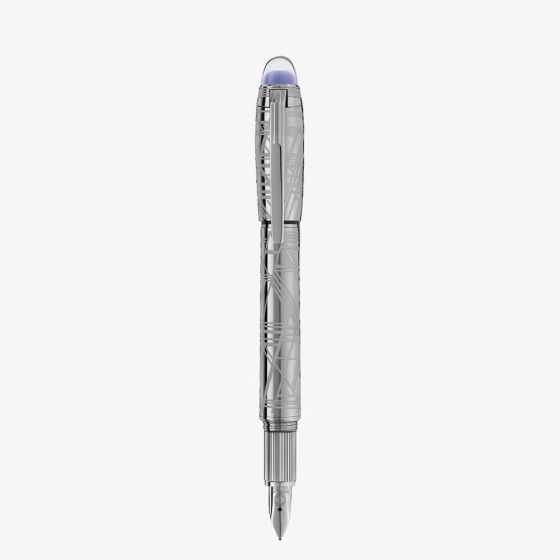 Montblanc StarWalker SpaceBlue Metal Fountain Pen 130219