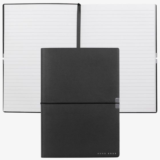 BOSS Storyline Black A5 Lined Notebook HNH124AL